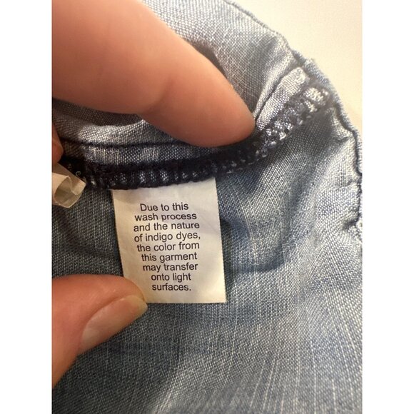 Madewell Denim Mini Skirt With Zipper Closure Pleated Design Womens Size M - Picture 9 of 9